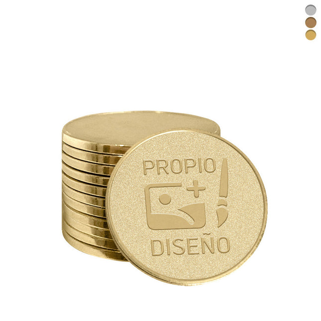 Fichas de carrito de compra bronce fundido personalizadas €0,50 - por 100 unidades