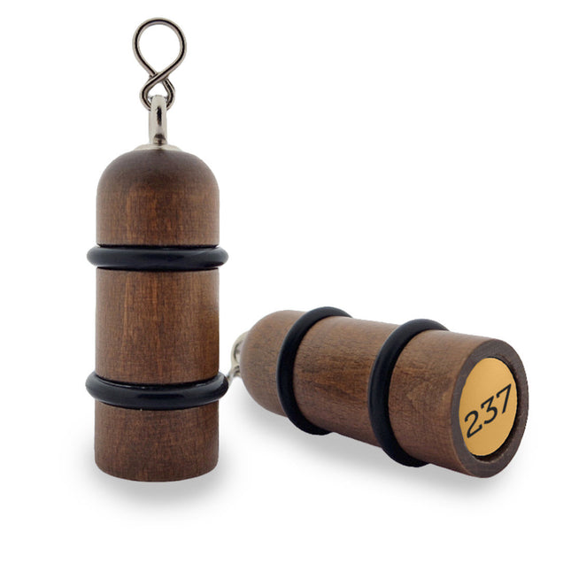 Llavero para hotel Prince George marrón Oscuro 90 x Ø33 mm - Por unidad