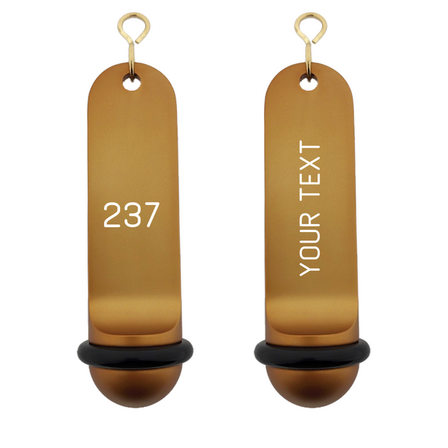 Llavero para hotel Big Classic personalizable Bronce  - Por unidad