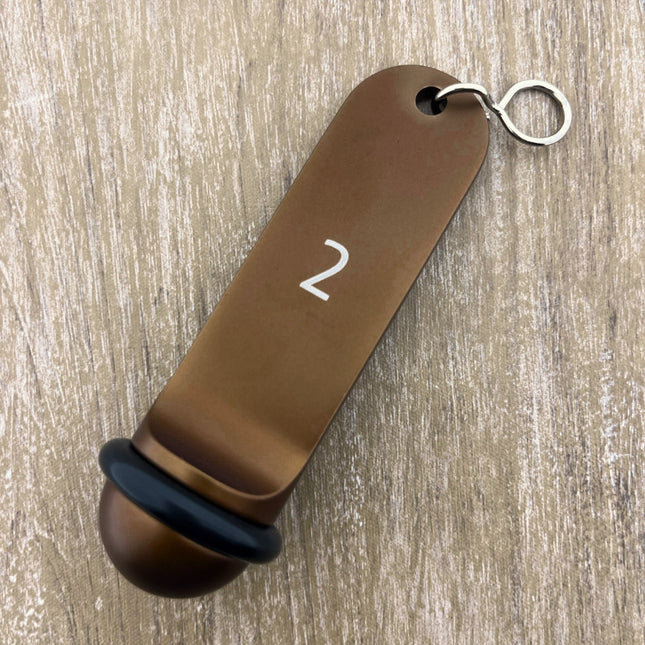 Llavero para hotel Big Classic personalizable Bronce  - Por unidad