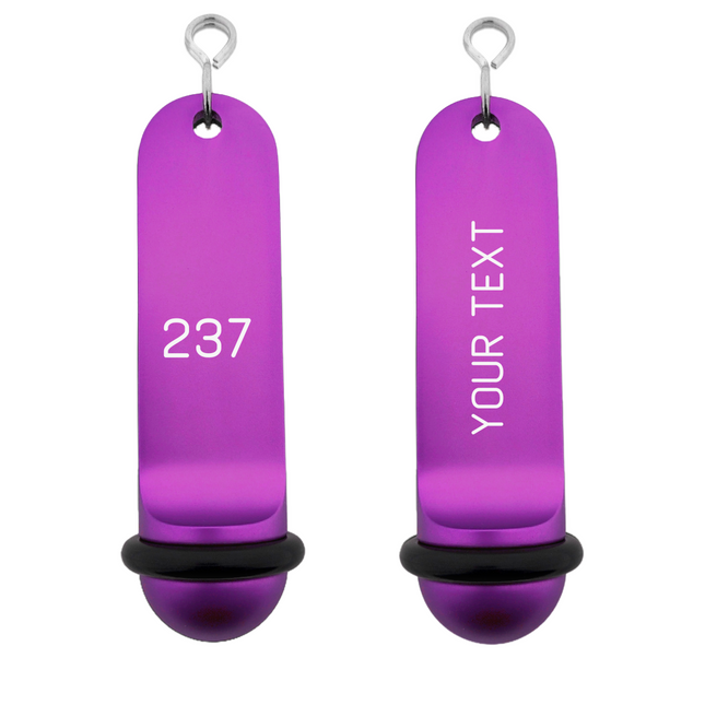 Llavero para hotel Big Classic personalizable Morado - Por unidad