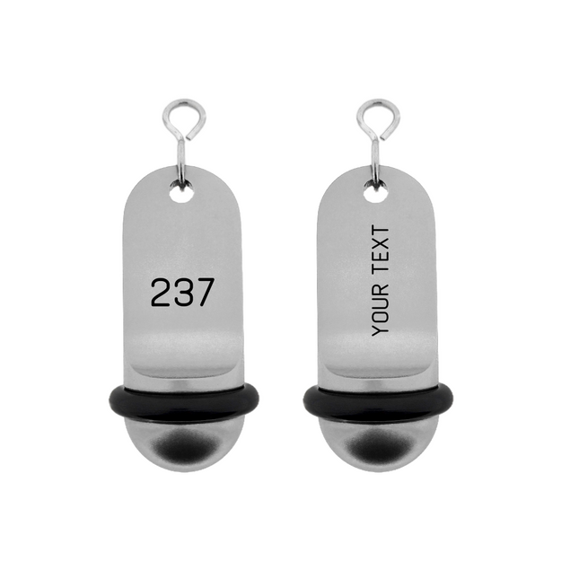 Llavero para hotel Midi Classic personalizable Plateado  - Por unidad