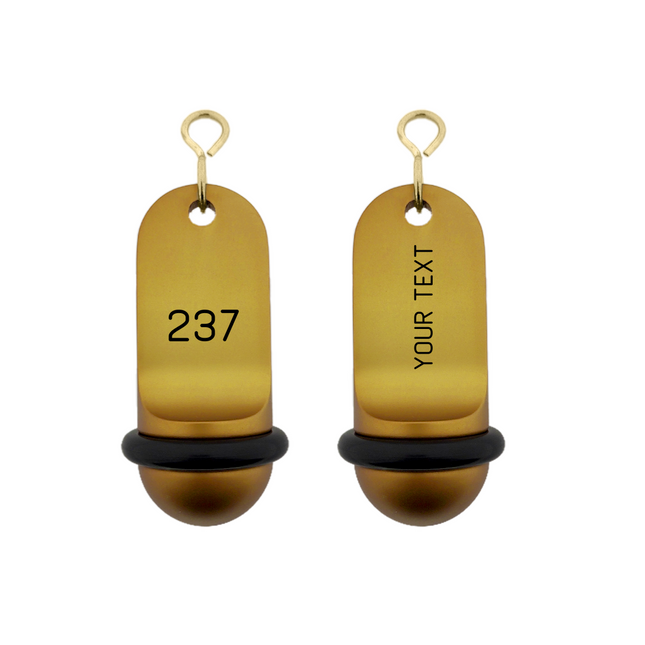 Llavero para hotel Midi Classic personalizable Dorado - Por unidad