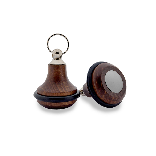 Llavero para hotel Belly Wood oscuro 65 x 38 mm - Por unidad