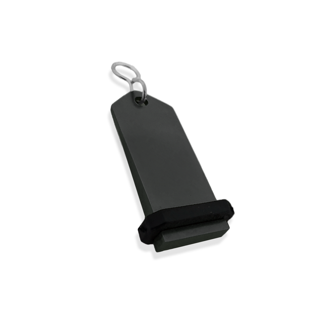 Llavero para hotel Midi Bumerang personalizable Negro-Por unidad