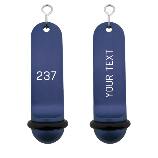 Llavero para hotel Big Classic personalizable Azul - Por unidad