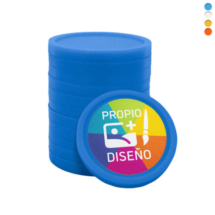 Fichas de plastico personalizadas Ø24 mm - 100 unidades