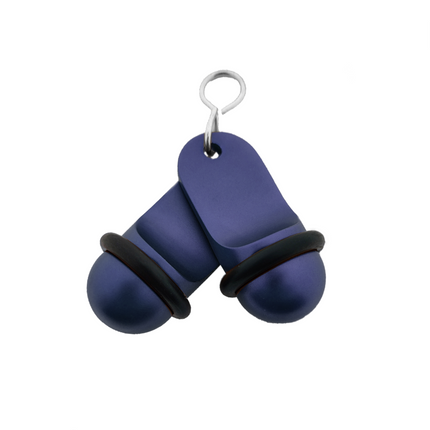 Llavero para hotel Mini Classic personalizable Azul - Por unidad