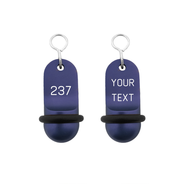 Llavero para hotel Mini Classic personalizable Azul - Por unidad