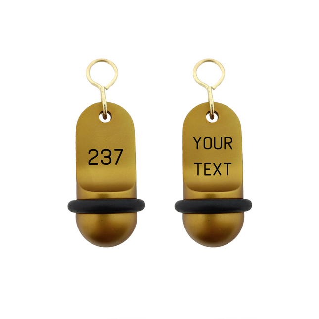 Llavero para hotel Mini Classic personalizable Dorado - Por unidad
