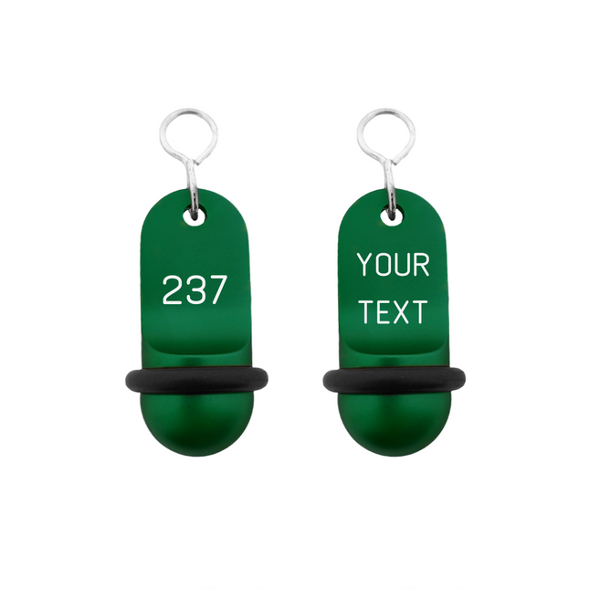 Llavero para hotel Mini Classic personalizable Verde - Por unidad