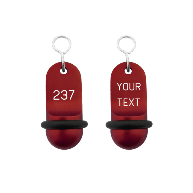 Llavero para hotel Mini Classic personalizable Rojo - Por unidad