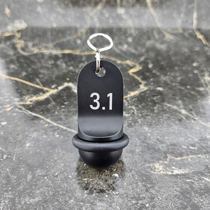 Llavero para hotel Mini Classic personalizable Negro  - Por unidad