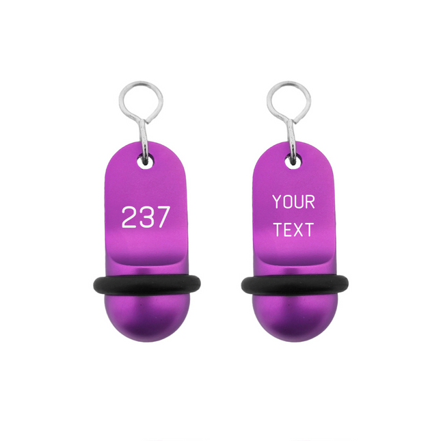 Llavero para hotel Mini Classic personalizable Morado - Por unidad