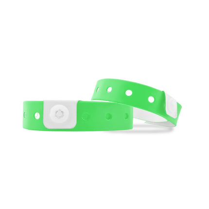 pulseras de vinilo blanco 335x12 mm - 100 unidades