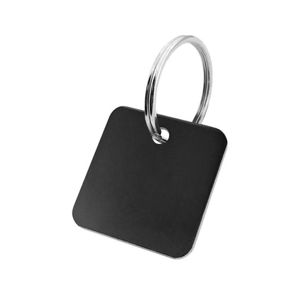 Llavero de aluminio cuadrada 30x30 mm - Por unidad