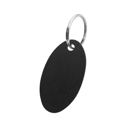 Llavero de aluminio en forma ovalada 24x40 mm - Por unidad