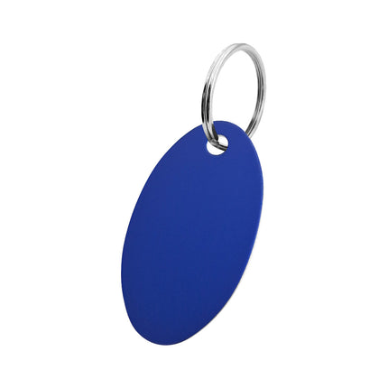 Llavero de aluminio en forma ovalada 24x40 mm - Por unidad