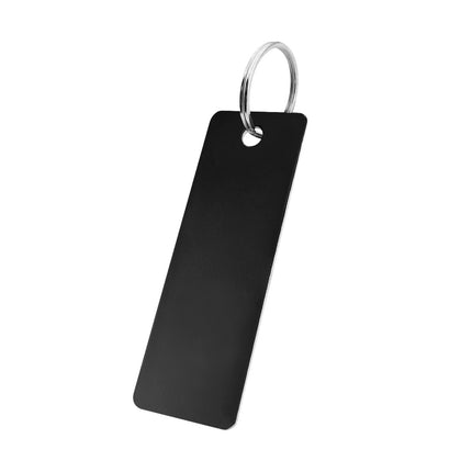Llavero de aluminio forma rectangular 25x70 mm - Por unidad
