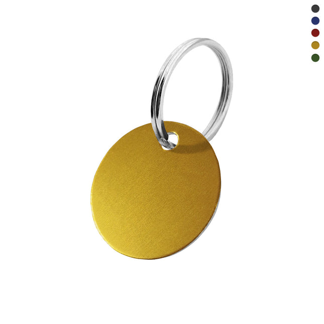 Llavero de aluminio anodizado redondo - Por unidad