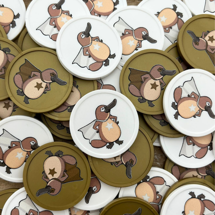 Fichas de plastico personalizadas Ø29 mm - 100 unidades