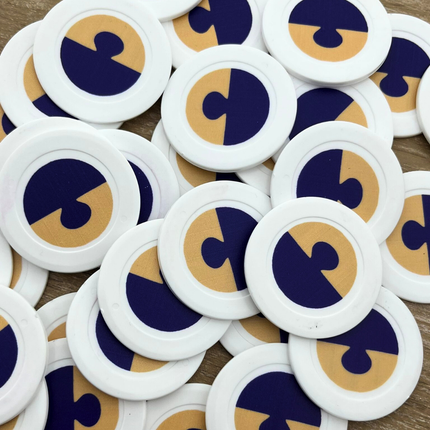 Fichas de poker personalizadas  Ø40 mm - 100 unidades