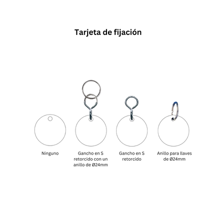 Llavero de aluminio corazon y iniciales 29x29 mm - Por unidad