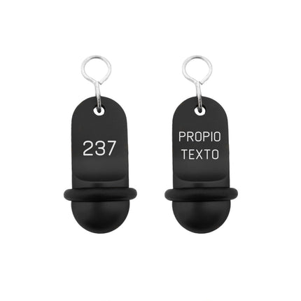 Llavero para hotel Mini Classic personalizable Negro  - Por unidad