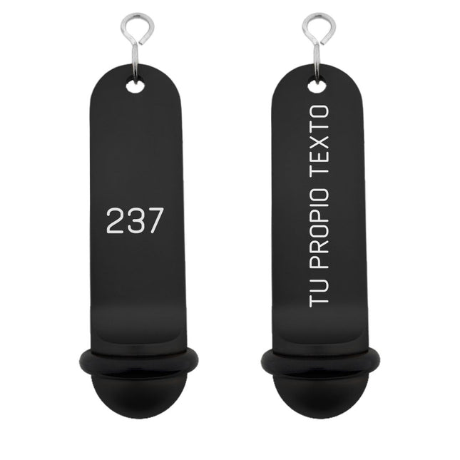 Llavero para hotel Big Classic personalizable Negro - Por unidad