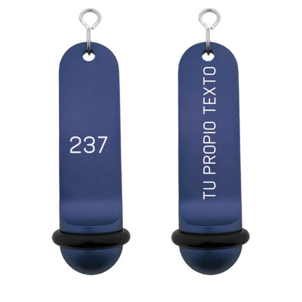 Llavero para hotel Big Classic personalizable Azul - Por unidad