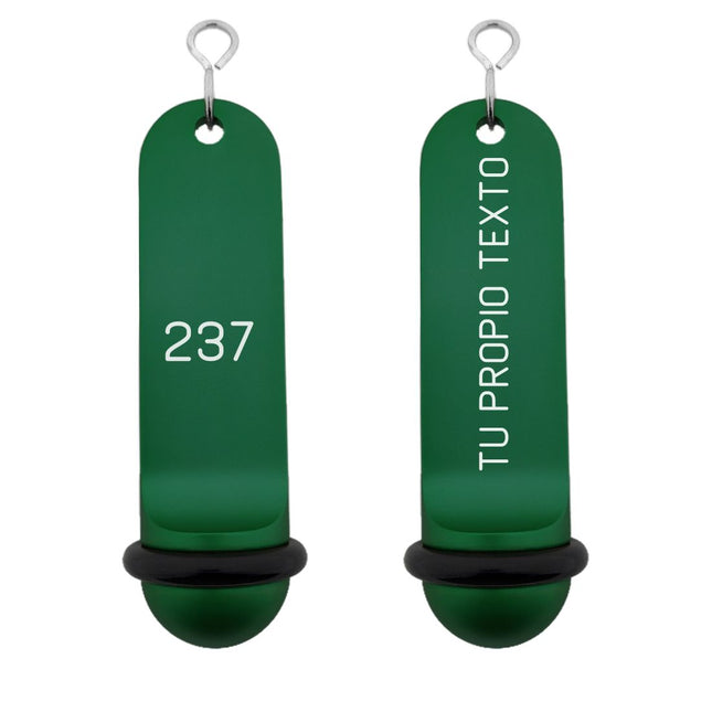 Llavero para hotel Big Classic personalizable Verde - Por unidad
