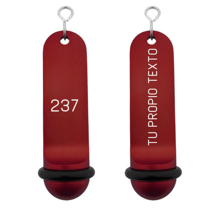 Llavero para hotel Big Classic personalizable Rojo - Por unidad