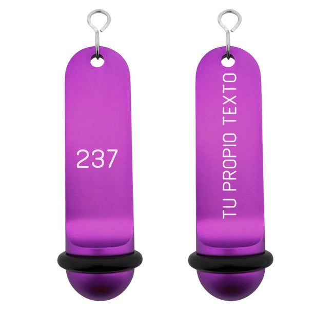 Llavero para hotel Big Classic personalizable Morado - Por unidad