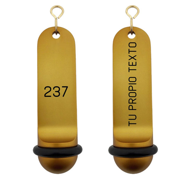 Llavero para hotel Big Classic personalizable Dorado - Por unidad