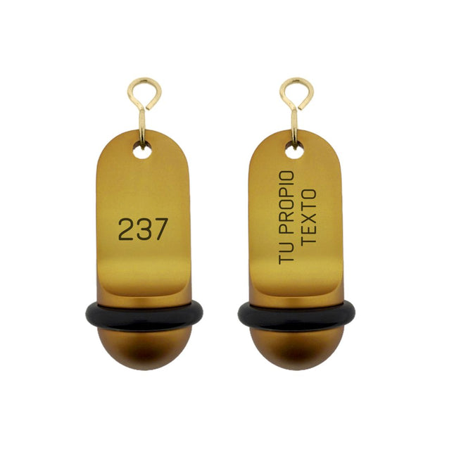 Llavero para hotel Midi Classic personalizable Dorado - Por unidad