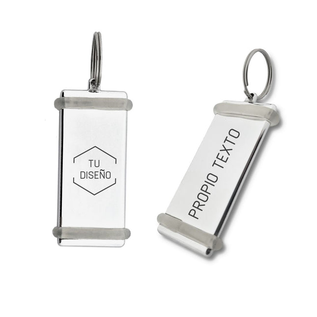 Llavero para hotel Breda personalizable 77x34 mm - Por unidad