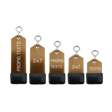 Llavero para hotel Amérique bronce personalizable - Por unidad