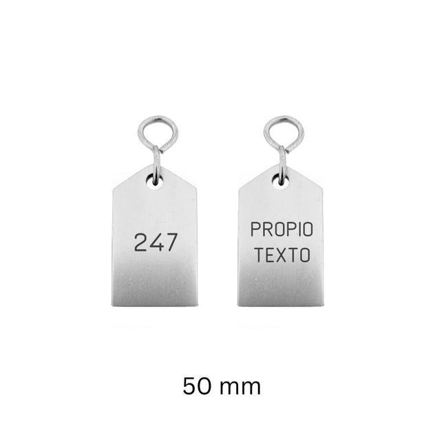 Llavero para hotel Bercy plateado personalizable - Por unidad