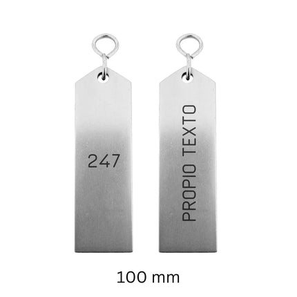 Llavero para hotel Bercy plateado personalizable - Por unidad