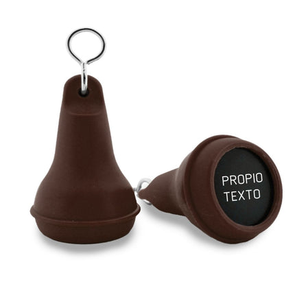 Llavero para hotel de plastico Mayfair Marron 41x70 mm - Por unidad