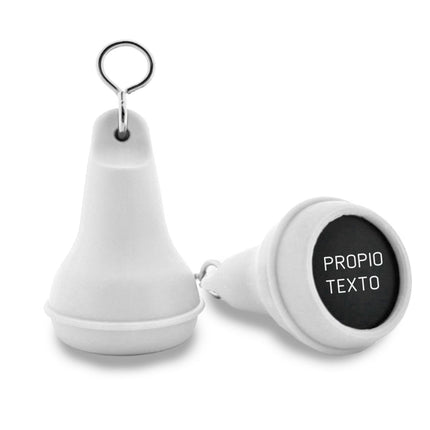 Llavero para hotel de plastico Mayfair Blanco 41x70 mm - Por unidad