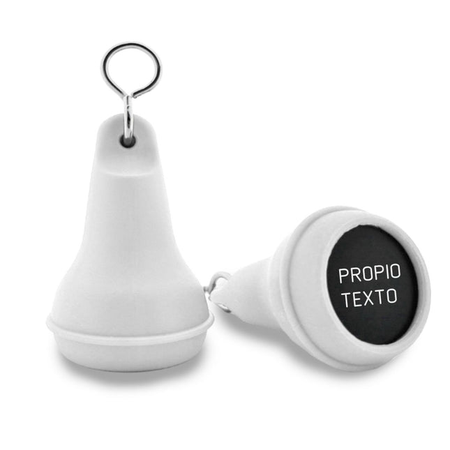 Llavero para hotel de plastico Mayfair Blanco 41x70 mm - Por unidad