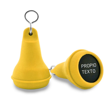 Llavero para hotel de plastico Mayfair Amarillo 41x70 mm - Por unidad