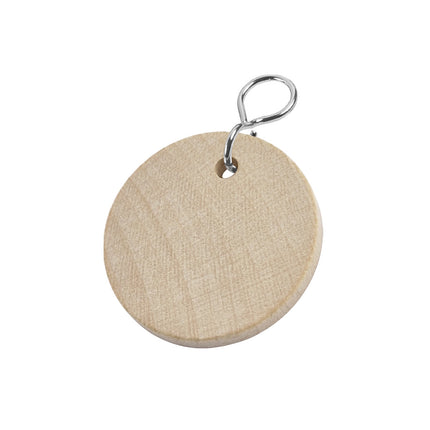 Llavero de madera redondo  Ø37mm - Por unidad