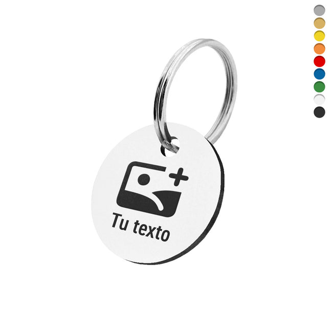 Llavero de acrilico texto y logotipo personalizable - Por unidad