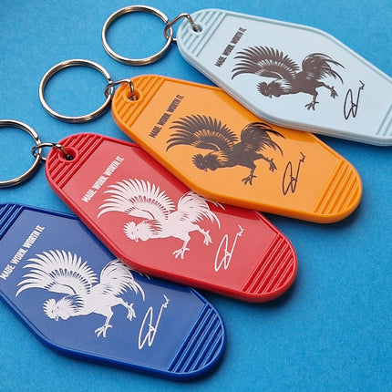 Llavero para hotel de plastico Hunter personalizable 88 x 45 mm - Por unidad