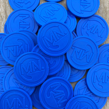 Fichas en relieve personalizadas Ø29 mm - 1000 unidades