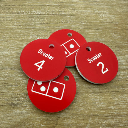 Llavero de acrilico texto, numero y logotipo personalizable doble cara - Por unidad