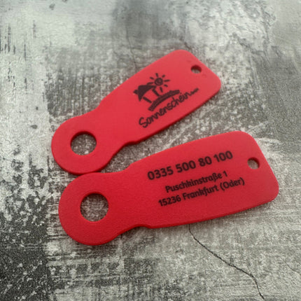 Fichas Caddy-Key  formato de €1 personalizados –  50 unidades