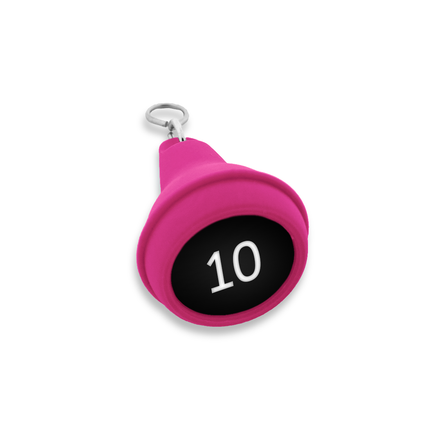 Llavero para hotel de plastico Mayfair Rosado 41x70 mm - Por unidad